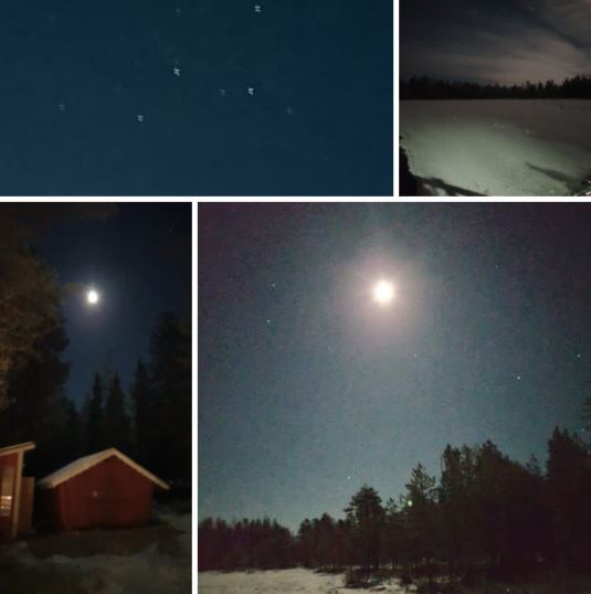 Rovaniemi galleggiamento sul lago ghiacciato 